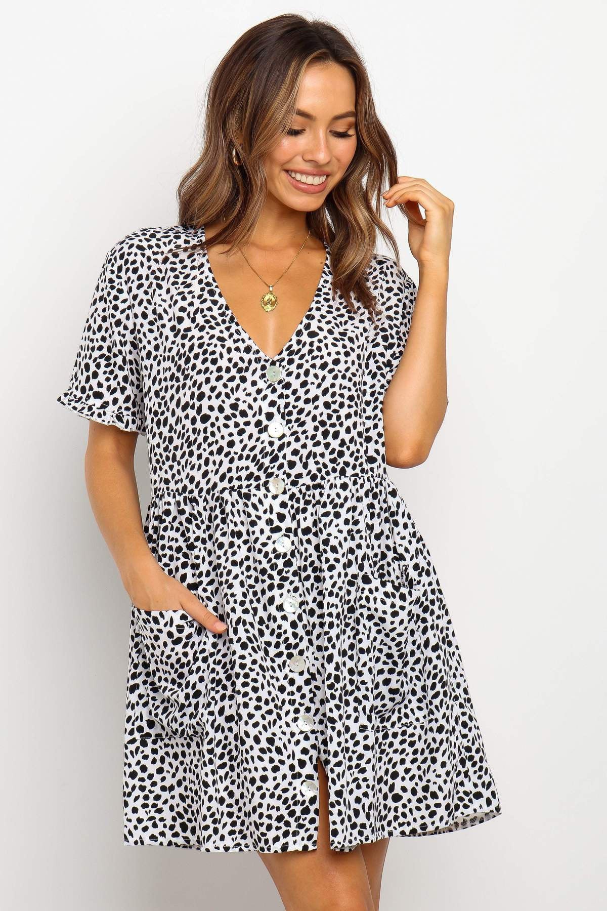 DAGMARA | Dot Print Mini Dress | ZOFIA ATELIER DAGMARA | Dot Print Mini Dress | ZOFIA ATELIER