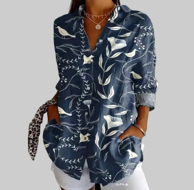 LENA | BUTTON-UP BLOUSE