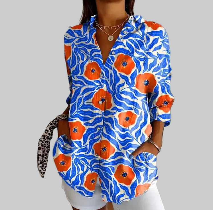 LENA | BUTTON-UP BLOUSE