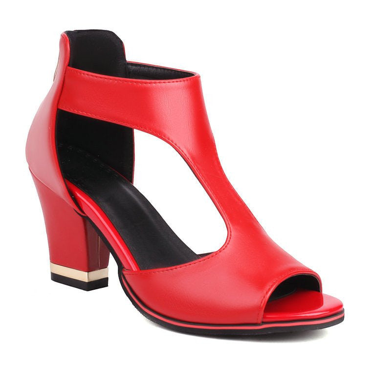 KRYSTYNA | SANDALIAS CON CREMALLERA TRASERA Y PLATAFORMA