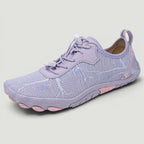 ZOFIA ATELIER EDYTA purple five-finger outdoor shoes with breathable mesh upper and non-slip rubber sole.