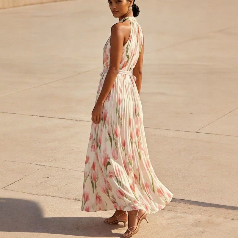 WIKTORIA | HALTER SWING MAXI DRESS ZOFIA ATELIER WIKTORIA | HALTER SWING MAXI DRESS ZOFIA ATELIER