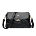 ZOFIA ATELIER Sylwia large capacity crossbody bag with rhombus pattern, medium hardness, and gold hardware.