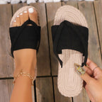 ZOFIA ATELIER LENA black ribbed cross-strap orthopedic sandals with beige sole.