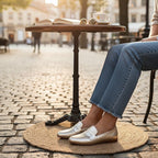 ZOFIA ATELIER MILA classic gold comfort loafers made from leather with a polished silhouette and flexible fit.