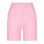 ZOFIA ATELIER pink straight-leg summer shorts with a relaxed fit and minimalist design.